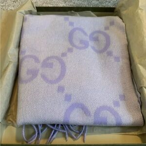 Gucci GG Monogram Cashmere scarf NWT